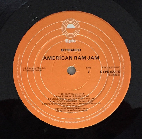 Ram Jam : Ram Jam (LP, Album, Ame)