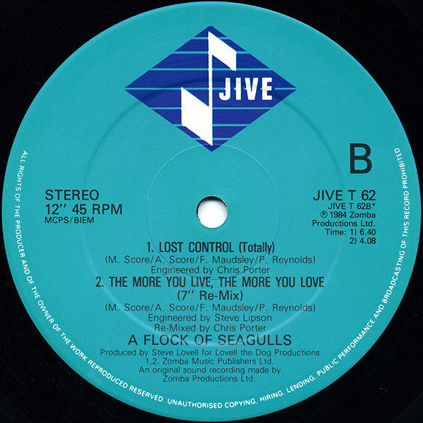 A Flock Of Seagulls : The More You Live, The More You Love (12", Single)