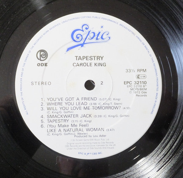 Carole King : Tapestry (LP, Album, RE, Gre)