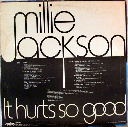 Millie Jackson : It Hurts So Good (LP, Album, All)