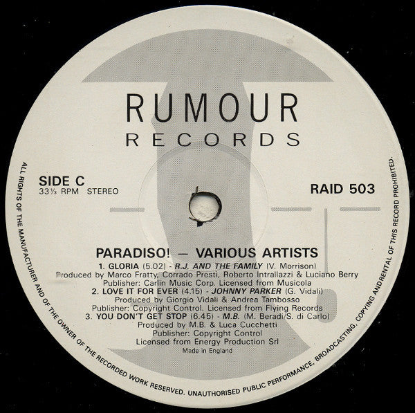 Various : Paradiso! (2xLP, Comp)
