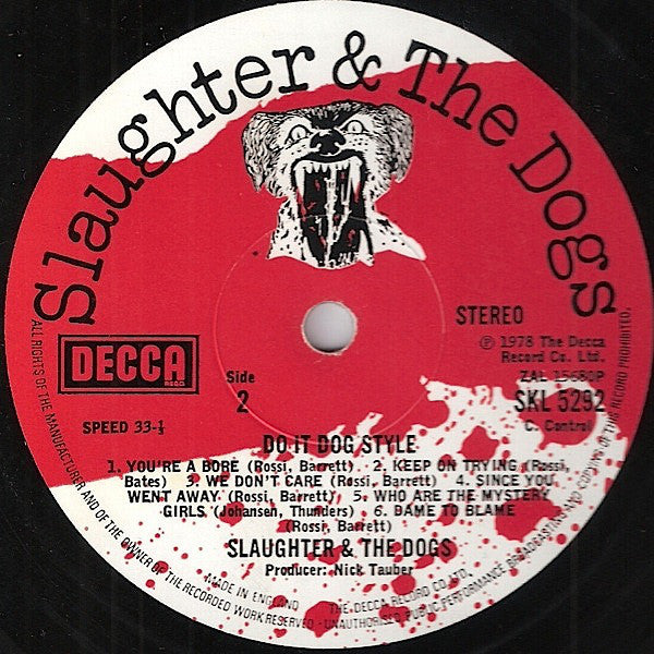 Slaughter And The Dogs : Do It Dog Style (LP, Album)