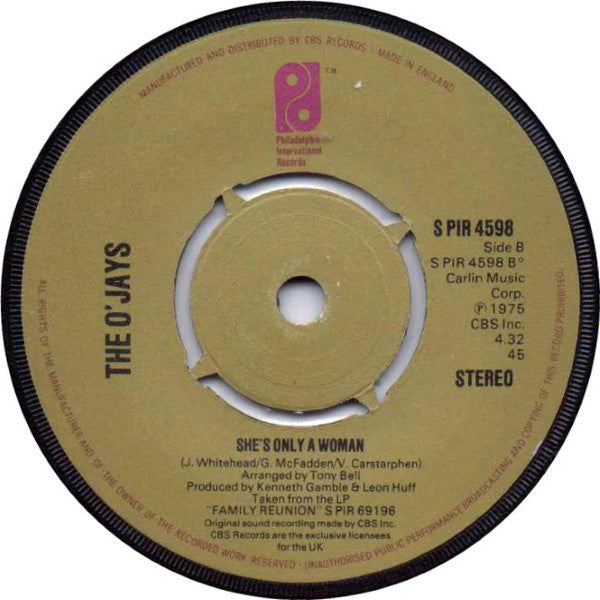 The O'Jays : Message In Our Music (7")