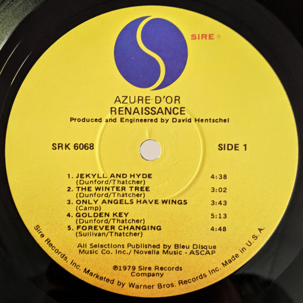Renaissance (4) : Azure D'or (LP, Album, Win)