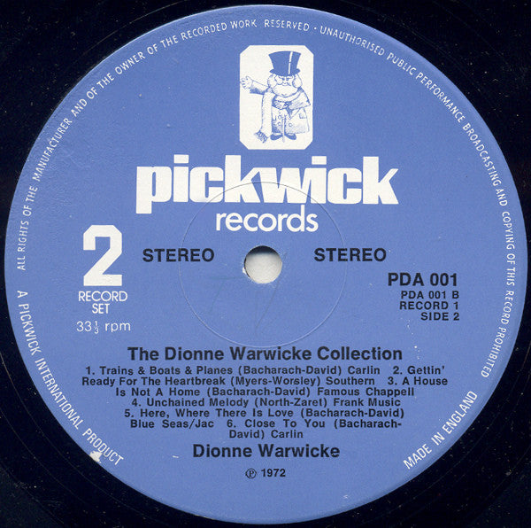 Dionne Warwick : The Dionne Warwicke Collection (2xLP, Comp)