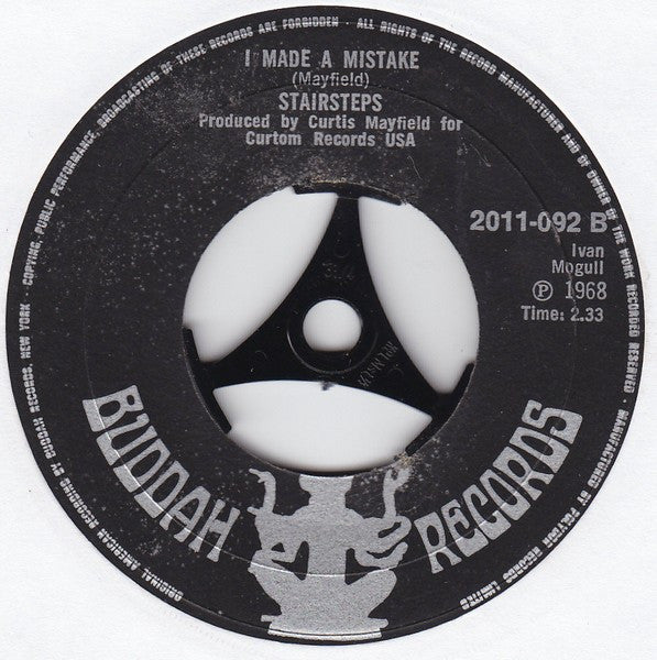 Stairsteps* : Stay Close To Me (7", Single, Lar)