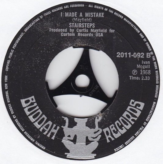 Stairsteps* : Stay Close To Me (7", Single, Lar)