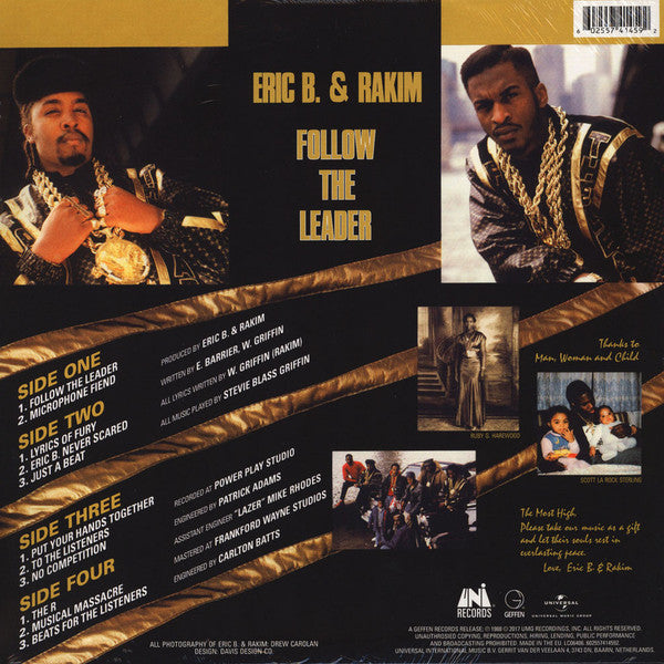 Eric B. & Rakim : Follow The Leader (2xLP, Album, RE, 180)