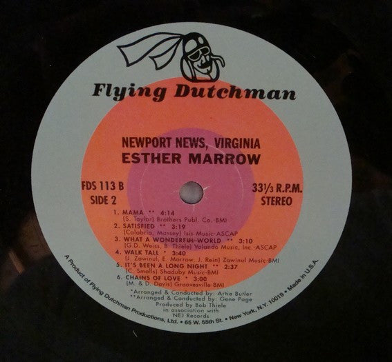 Esther Marrow : Newport News, Virginia (LP)