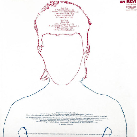 David Bowie : Aladdin Sane (LP, Album, RE)