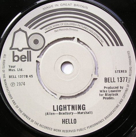 Hello : Tell Him (7", Single)