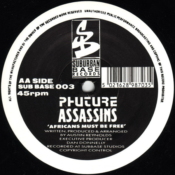 Phuture Assassins : Shot Like Dis / Africans Must Be Free (12")