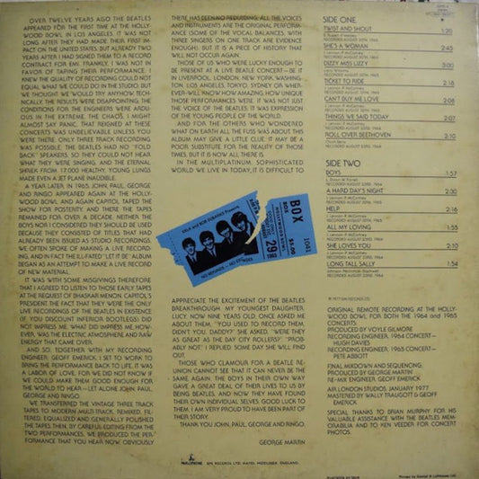 The Beatles : The Beatles At The Hollywood Bowl (LP, RE, Gat)