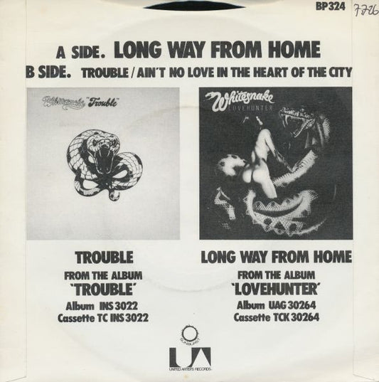 Whitesnake : Long Way From Home (7", EP)