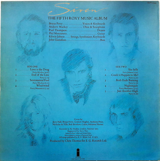 Roxy Music : Siren (LP, Album, Blu)