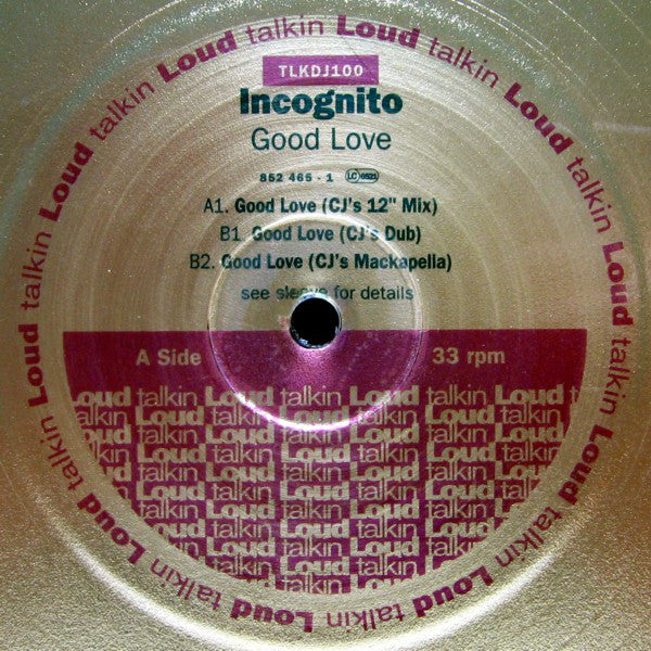 Incognito : Good Love (2x12", Promo)