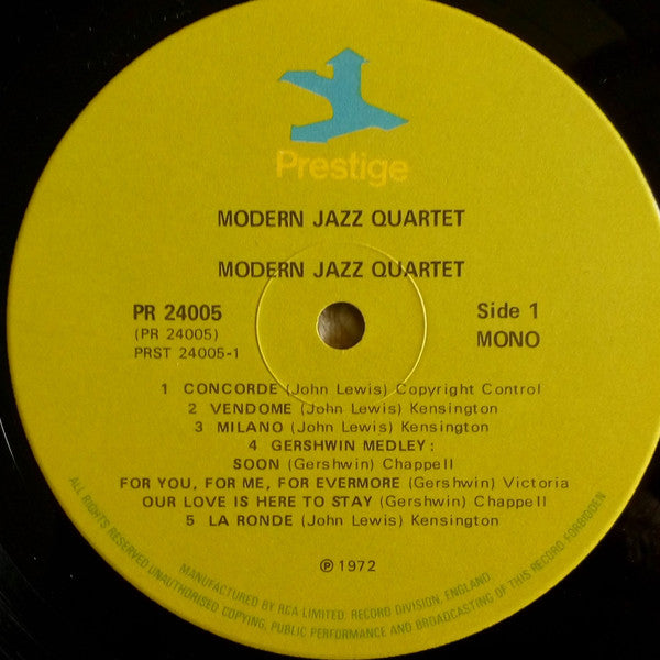 The Modern Jazz Quartet : Modern Jazz Quartet (2xLP, Comp, Mono)
