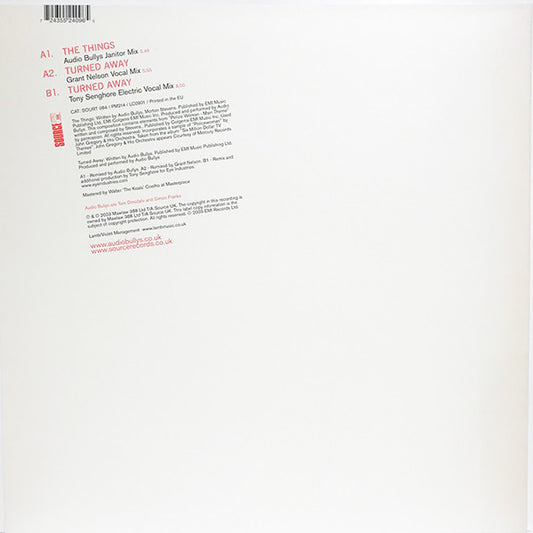 Audio Bullys : The Things / Turned Away (12")