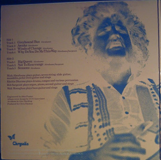Mick Abrahams, Mick Abrahams Band : Mick Abrahams (LP, Album, Gat)