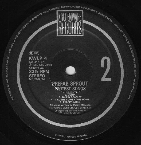 Prefab Sprout : Protest Songs (LP, Album)