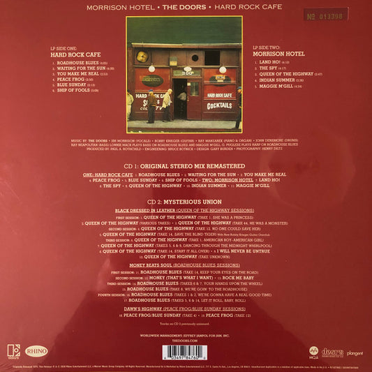 The Doors : Morrison Hotel (Dlx, Ltd, Num, 50t + LP, Album, RE, RM + CD, Album)