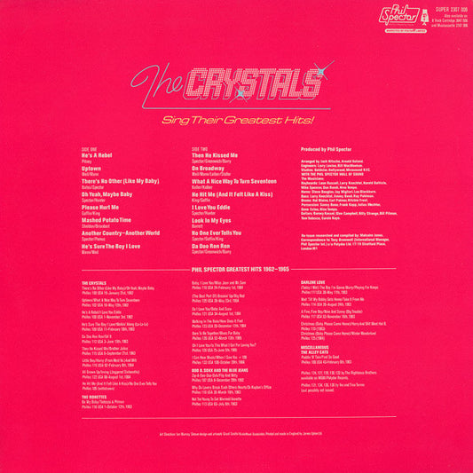 The Crystals : The Crystals Sing Their Greatest Hits (LP, Comp)