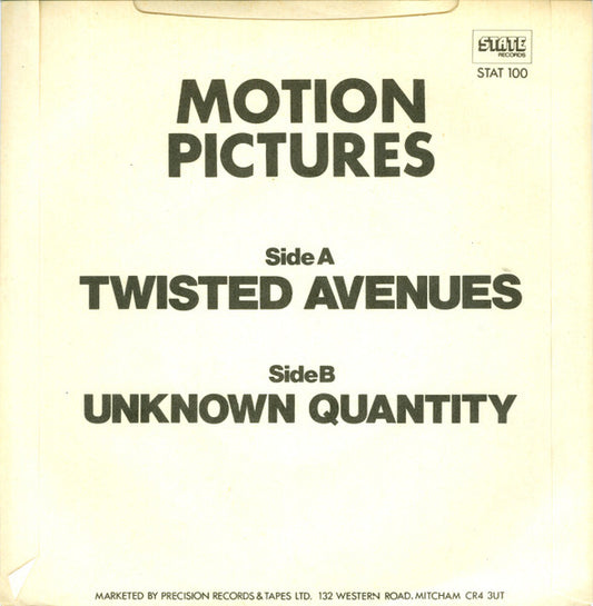 Motion Pictures (2) : Twisted Avenues (7", Single)