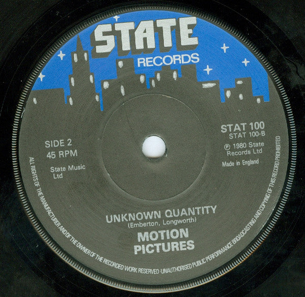Motion Pictures (2) : Twisted Avenues (7", Single)