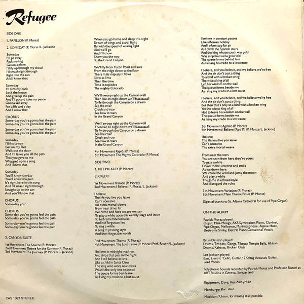 Refugee (2) : Refugee (LP, Album, Lar)