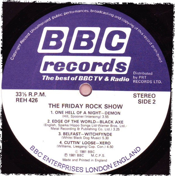Various : The Friday Rock Show (From BBC Radio 1) (LP, Album)
