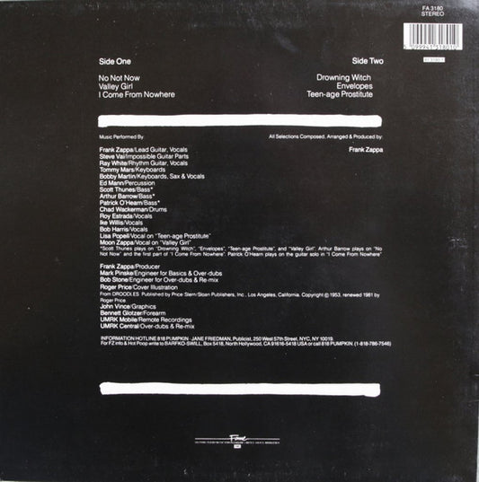 Zappa* : Ship Arriving Too Late To Save A Drowning Witch (LP, Album, RE, RM)
