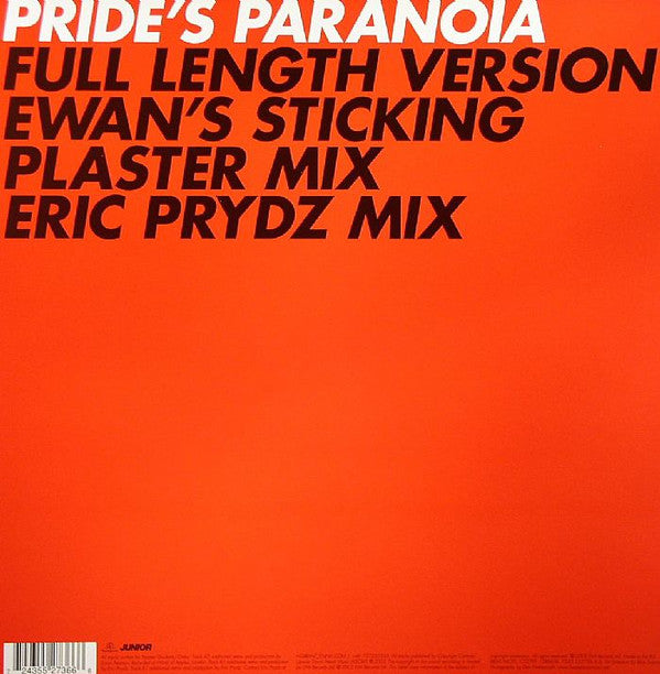 Futureshock : Pride's Paranoia (12", Maxi)