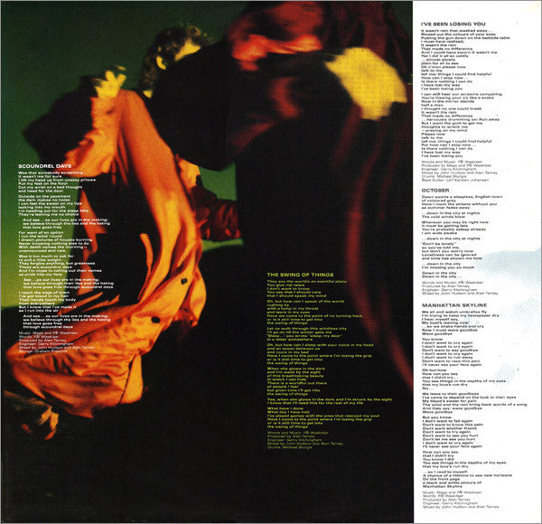 a-ha : Scoundrel Days (LP, Album, Als)