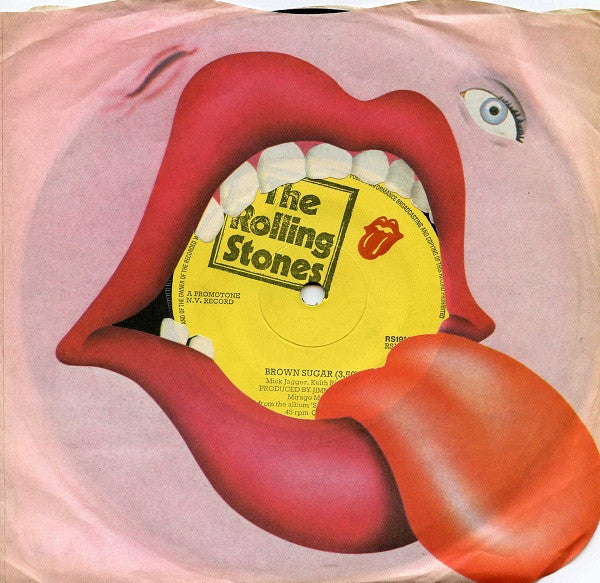 The Rolling Stones : Brown Sugar (7", Single, Mono, Sol)