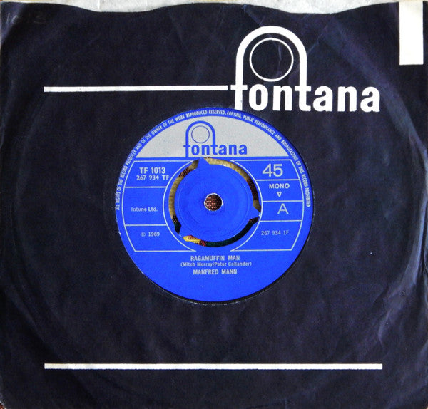 Manfred Mann : Ragamuffin Man (7", Single, Mono, 3 p)