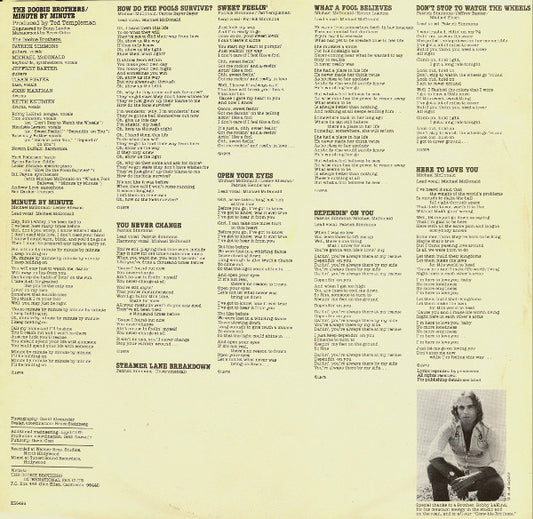 The Doobie Brothers : Minute By Minute (LP, Album)