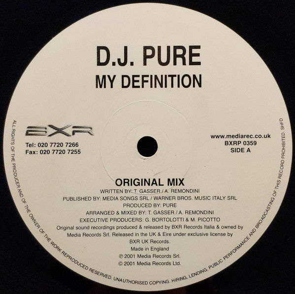D.J. Pure* : My Definition (12")