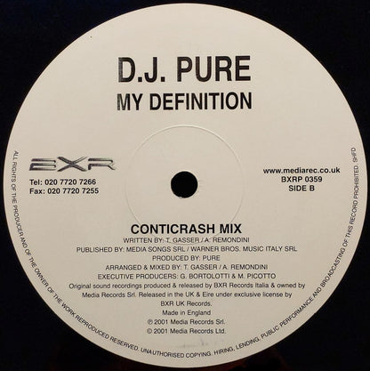 D.J. Pure* : My Definition (12")