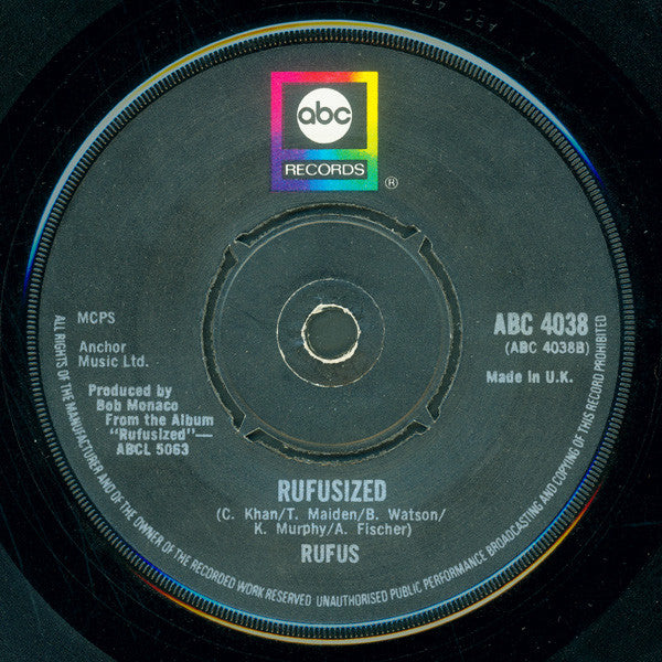 Rufus : Stop On By (7", Single)