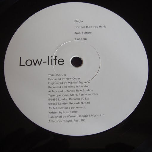 New Order : Low-life (LP, Album, RE, 180)