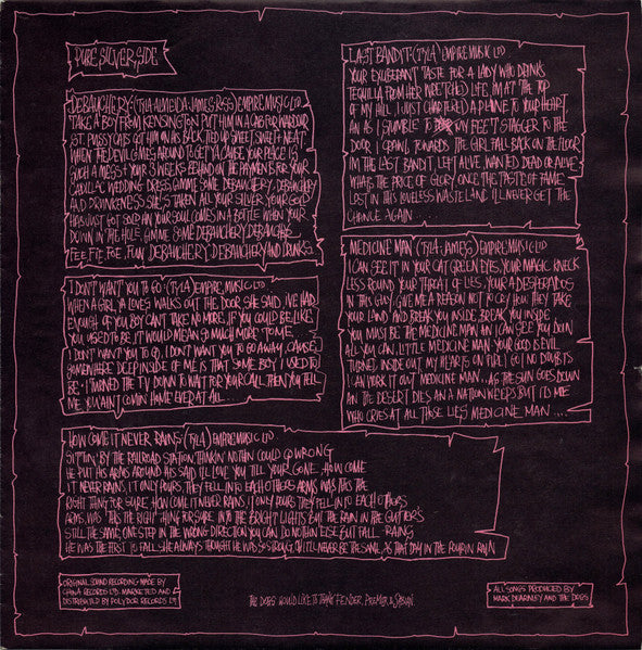 The Dogs D'Amour : In The Dynamite Jet Saloon (LP, Album)