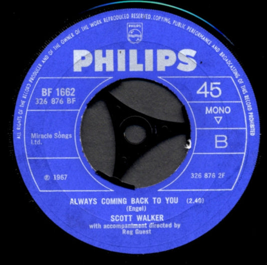 Scott Walker : Joanna (7", Single, Mono, Lar)