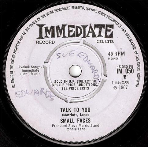Small Faces : Here Come The Nice (7", Single, Mono, Pus)
