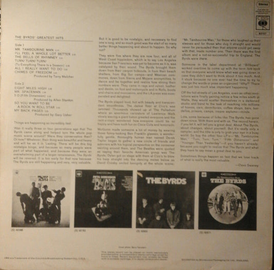 The Byrds : Greatest Hits (LP, Comp, RP)