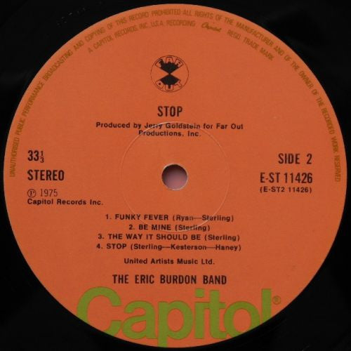 The Eric Burdon Band* : Stop (LP, Album)