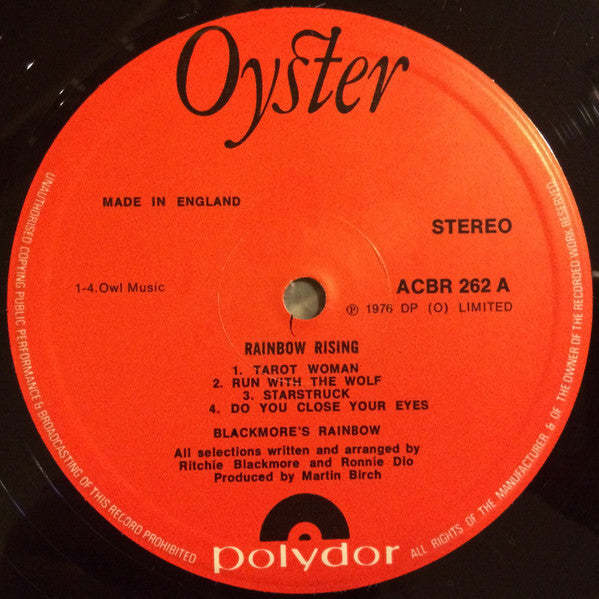 Blackmore's Rainbow* : Rainbow Rising (LP, Album, Club)