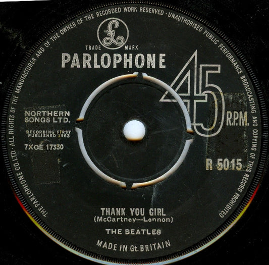 The Beatles : From Me To You (7", Single, Mono, RP)