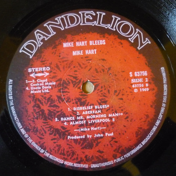 Mike Hart : Mike Hart Bleeds (LP)