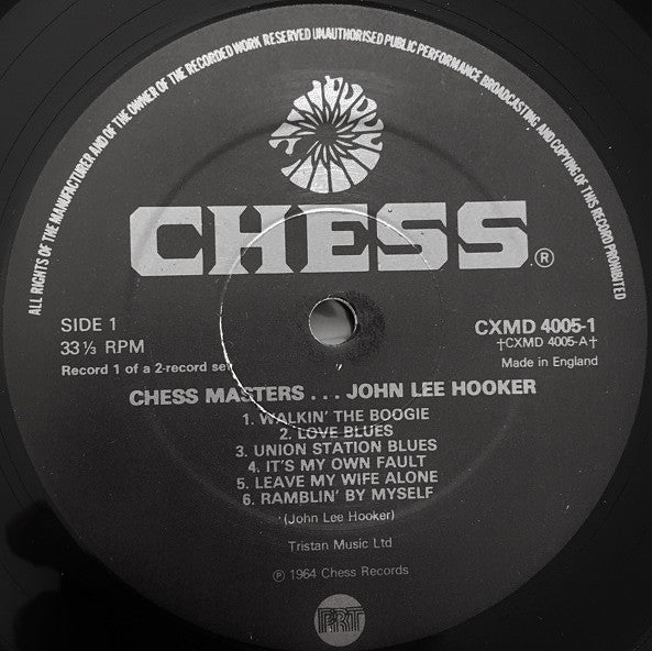 John Lee Hooker : Chess Masters ... John Lee Hooker (2xLP, Comp)