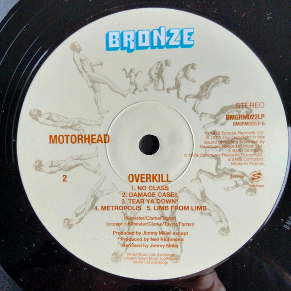 Motörhead : Overkill (LP, Album, RE, "Ma)
